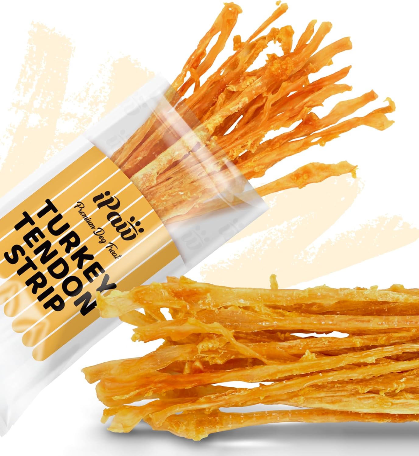iPaw 100% Turkey Tendons for Dogs, US Sourced Raw Material, Hypoallergenic, All Natural Puppy Chew
