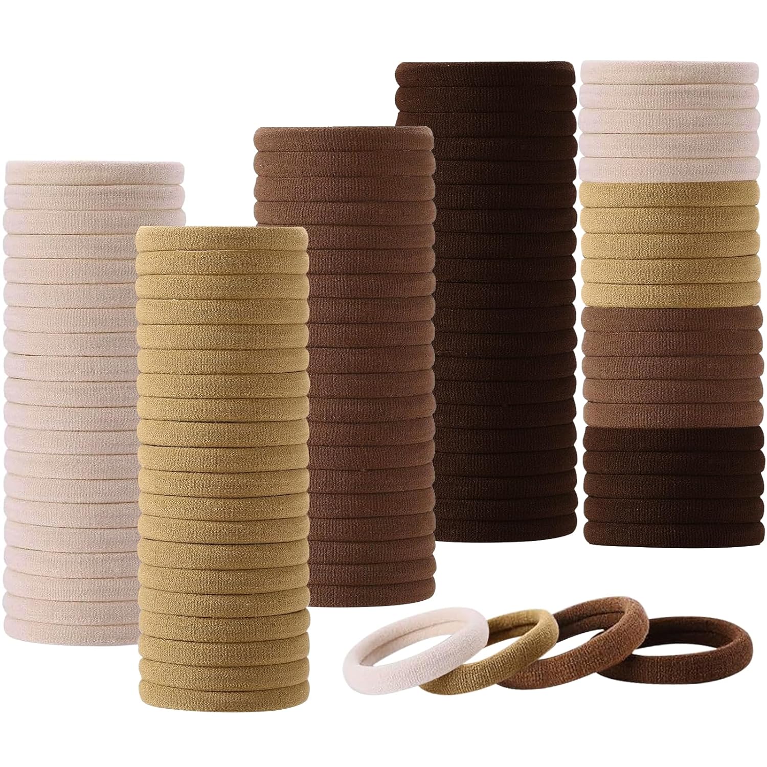 200pcs small hair ties for baby girls infants toddlers kids, elastic hair ponytail holder accessories