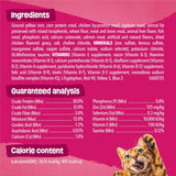 PLrina Friskies Gravy Swirlers With Flavors of Chicken, Salmon and Gravy Dry Cat Food - 3.15 lb. Bag
