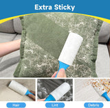 Swihauk 600 Sheets Extra Sticky Lint Rollers for Pet Hair, Easy Spiral Tear Lint Roller for Clothes with Ergonomic Handle, MultiPLrpose Lint Remover for Furniture, Carpet, Car Seat