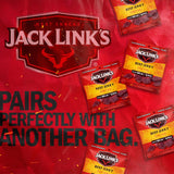 Jack Link's Teriyaki Beef Jerky Multipack - (5 Pack) 0.625 oz Bags - Ready to Eat Real Meat Protein Snacks - 7g Protein per Serving - Made with 100% Real Beef