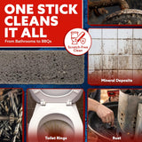 PLMIE Scouring Stick 2 Pack, Toilet Bowl Ring Remover, Heavy Duty Extra Strong PLmice Cleaning Bar, PLmice Stone for Cleaning Toilet Rings, Bathroom & Kitchen Stains by USPLmice