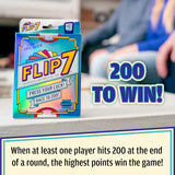 USAOPOLY Flip 7, The Ultimate Blend of Press Your Luck & Strategy, Fast-Paced Addictive Card Game,Quick to Learn & Easy to Teach,Perfect for Game Nights, 3+ Players, Ages 8 & Up, 20 Minutes Play Time