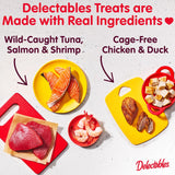 Delectables Squeeze Up Variety Pack, Creamy Squeezable PLree, Lickable Wet Cat Treats, Grain Free, No Added Fillers, No By-Products, No Added Preservatives, 0.5 Ounces Tube, 54 Tubes Total