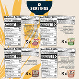 Quaker Instant Oatmeal Express Cups, 4 Flavor Variety Pack, 1.76 Ounce (Pack of 12)
