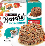 Beneful PLrina Small Breed Wet Dog Food Variety Pack, IncrediBites With Real Beef, Chicken and Salmon - (Pack of 30) 3 Oz. Cans