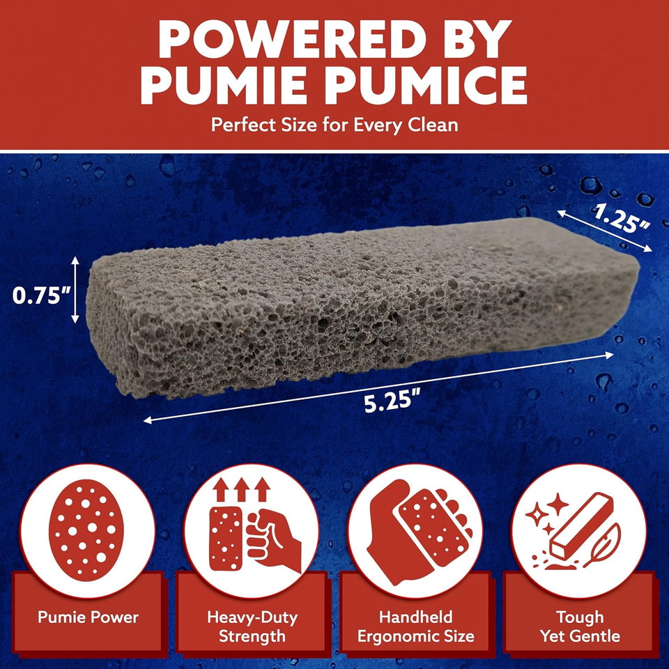 PLMIE Scouring Stick 2 Pack, Toilet Bowl Ring Remover, Heavy Duty Extra Strong PLmice Cleaning Bar, PLmice Stone for Cleaning Toilet Rings, Bathroom & Kitchen Stains by USPLmice