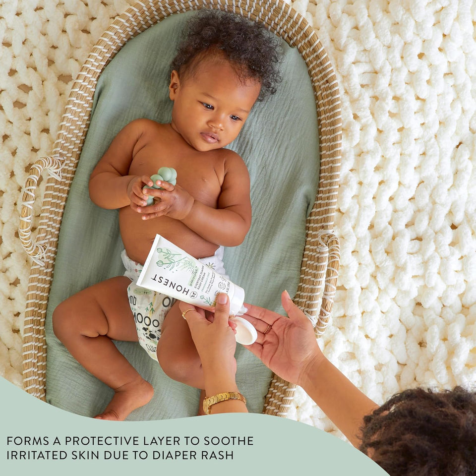 The Honest Company Hypoallergenic Diaper Rash Cream, Moisturizing, Calming Zinc Oxide Ointment, NEA Recognized Cruelty-Free, 2.5 oz