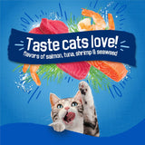 PLrina Friskies Dry Cat Food Seafood Sensations With Salmon, Tuna, and Shrimp Flavors - 22 lb. Bag