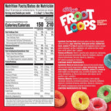 Kellogg's Froot Loops Breakfast Cereal, Good Source of Fiber, 15g Whole Grains, Giant Size, 23 oz