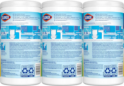 Clorox Disinfecting Cleaning Wipes Variety Pack, 75 Count Each, Pack of 3 (Package May Vary)