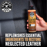 Chemical Guys Leather Cleaner and Conditioner Kit - Car Cleaner and Conditioner, Safely Cleans & Conditions Leather Car Interiors, Furniture, Shoes, Boots, Bags, Apparel & More, 2 Bottles (16 oz Each)