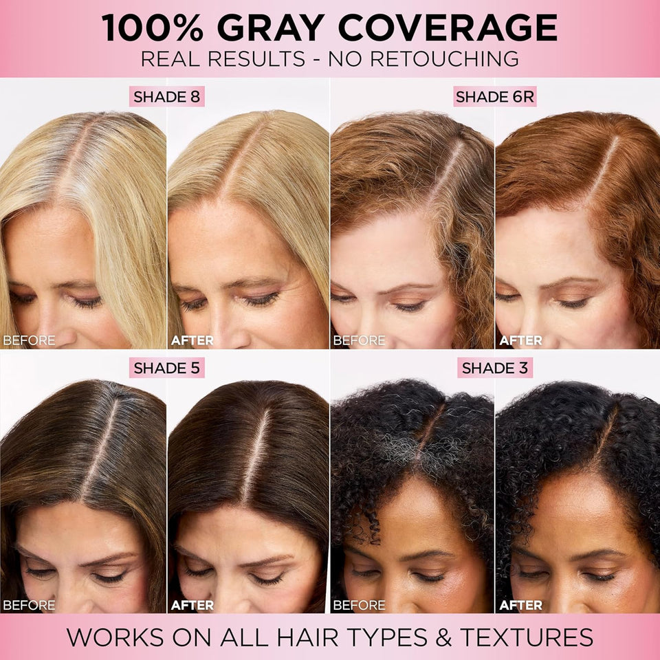 L'Oreal Paris Excellence Crème Permanent Hair Dye, Triple Care Hair Color with Hyaluronic Acid for 100% Gray Coverage, 5 Medium Brown, 1 Kit (Packaging May Vary)