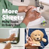 Bounty Quick Size Paper Towels, White, 8 Family Rolls = 20 Regular Rolls - PureLivingMart