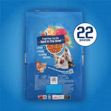 PLrina Friskies Dry Cat Food Seafood Sensations With Salmon, Tuna, and Shrimp Flavors - 22 lb. Bag