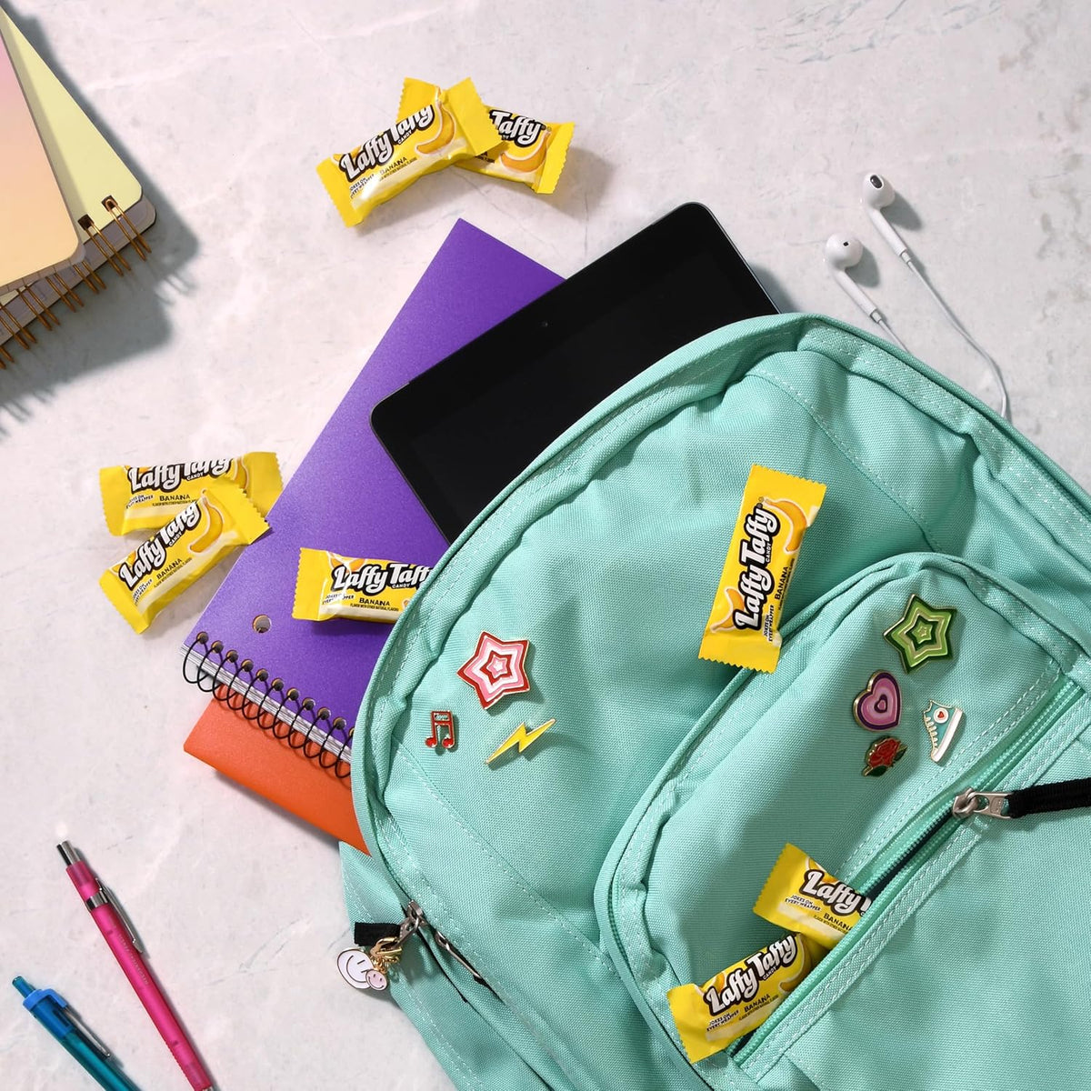 Laffy Taffy Mini Bar Bag, Banana, Chewy Taffy Candy, 3.5 oz