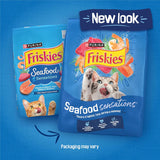 PLrina Friskies Dry Cat Food Seafood Sensations With Salmon, Tuna, and Shrimp Flavors - 22 lb. Bag