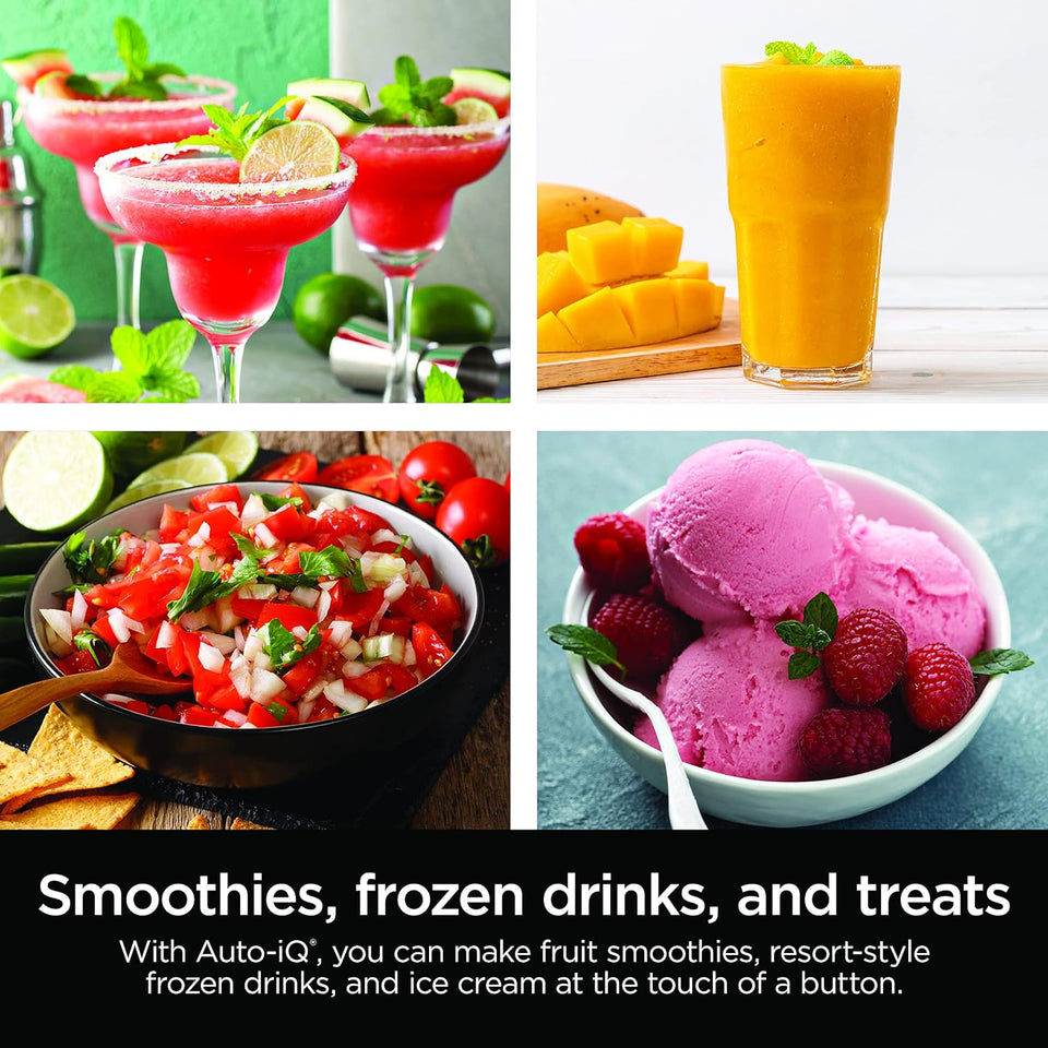 Ninja Professional Plus Blender | Max Power Smoothie Blender, Ice Cream Maker, Frozen Drink Mixer & Margarita Machine | 3 Auto IQ™ Presets, 1400 W, 72oz Total Crushing Pitcher | Dark Grey, BN701
