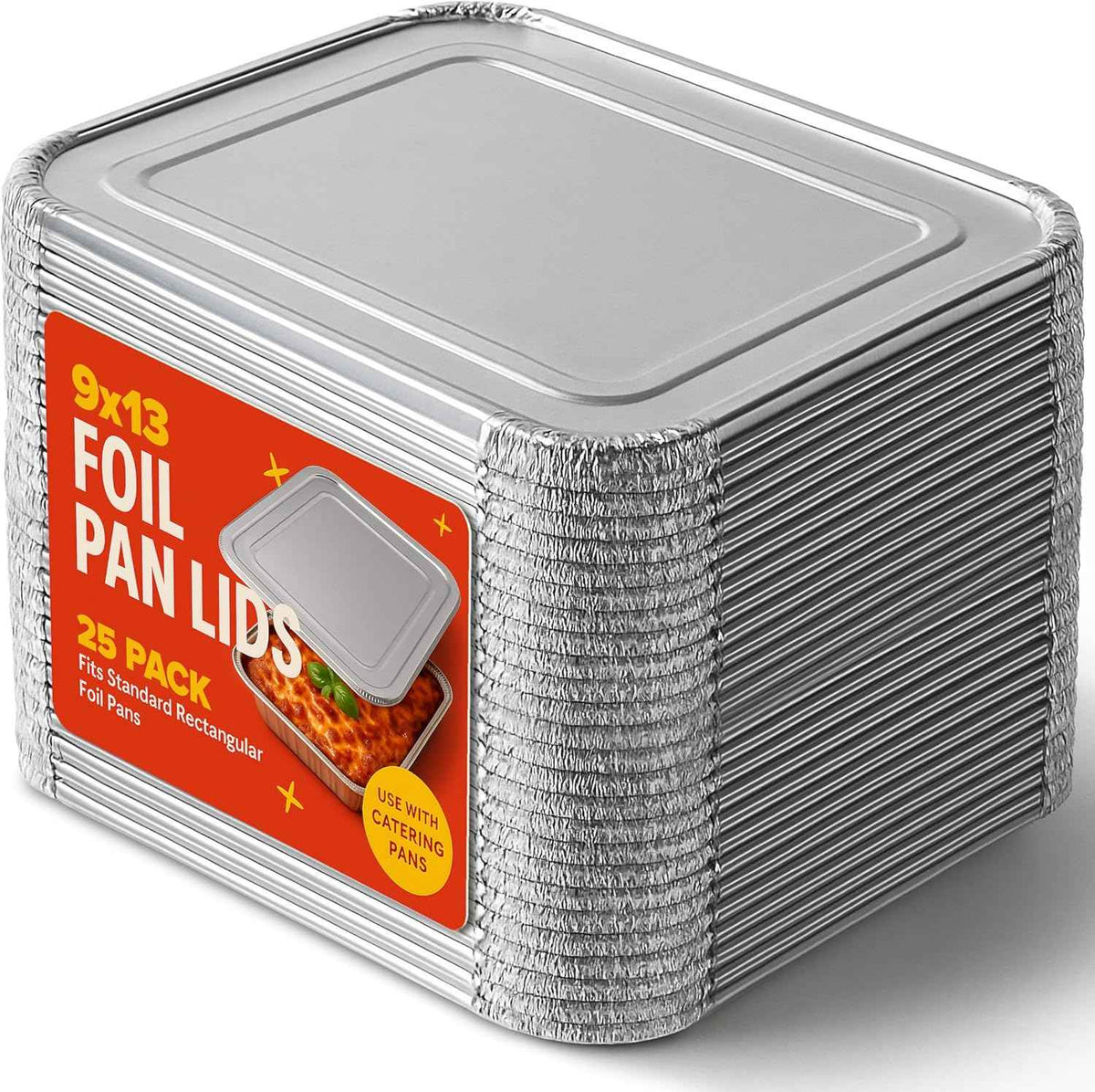 Stock Your Home Aluminum Pans 9x13 Disposable Foil Pans (30 Pack) - Half Size Steam Table Deep Trays - Tin Foil Pans Great for Cooking, Heating, Storing, Prepping Food