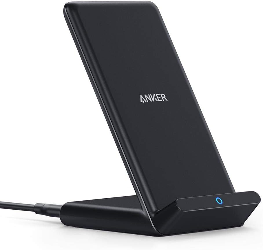 anker 313 wireless charger stand qi-certified fast charging for iphone and galaxy