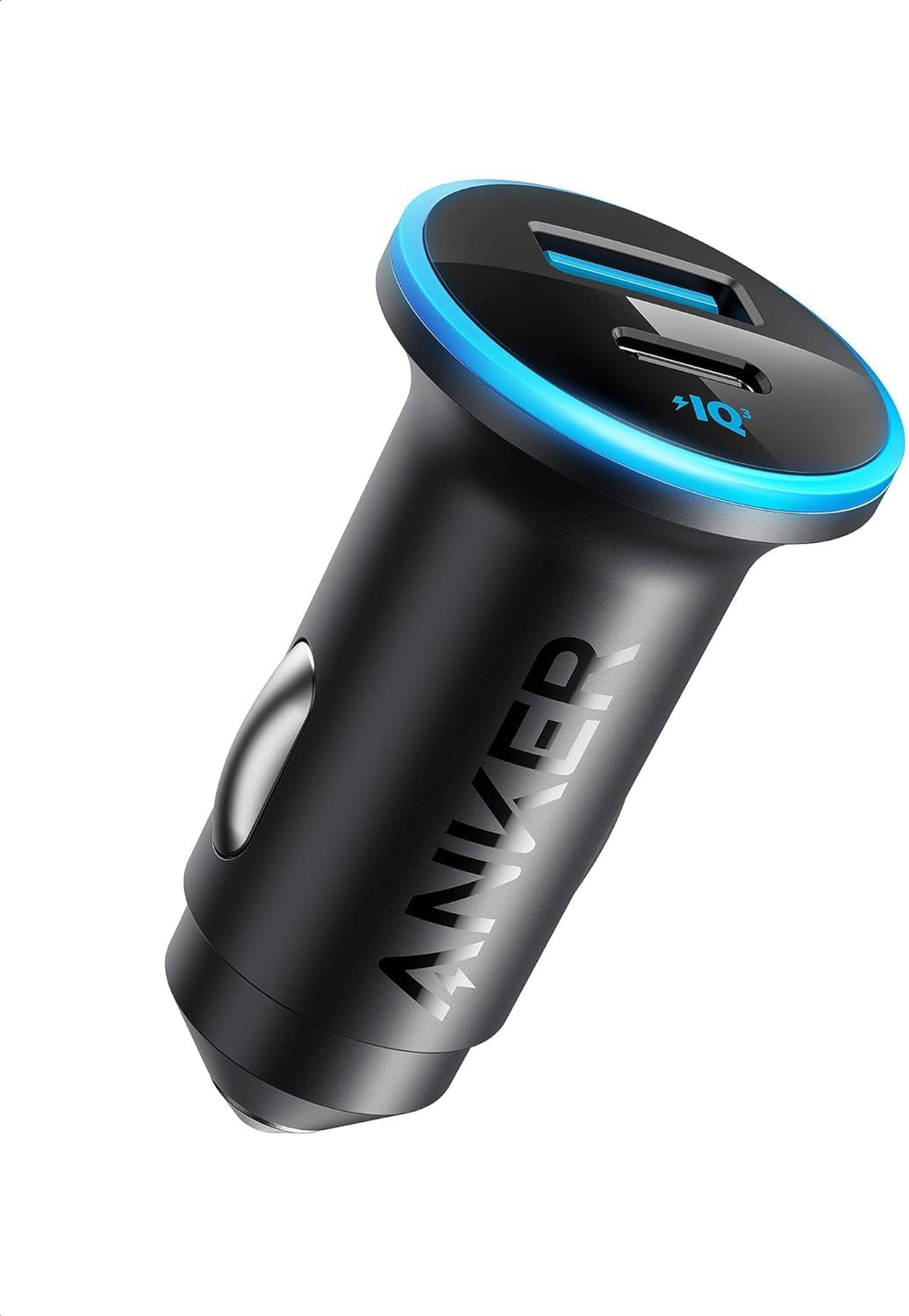 anker 52.5w dual-port usb-c car charger with poweriq 3.0 for iphone and galaxy