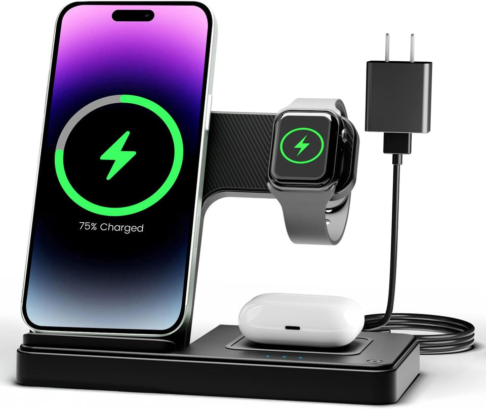 wireless charging station for apple iphone apple watch airpods